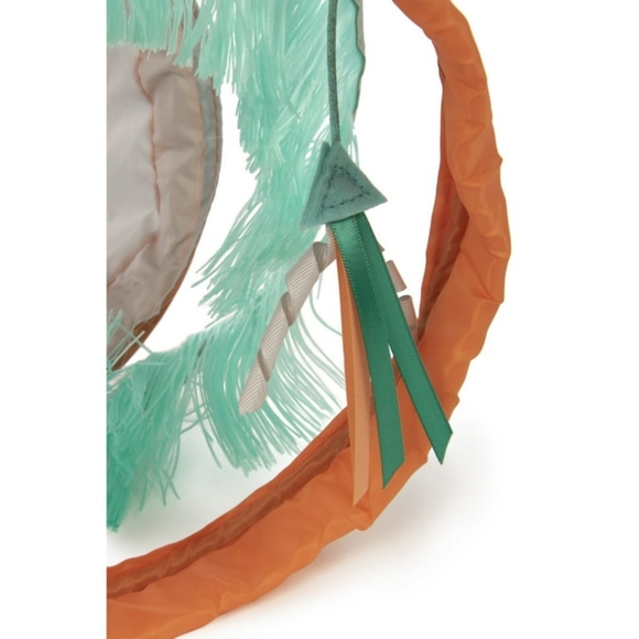 SmartyKat Fringe Frenzy Spring-Ended Collapsible Cat Activity Tunnel with Fringe - Picture 5 of 6